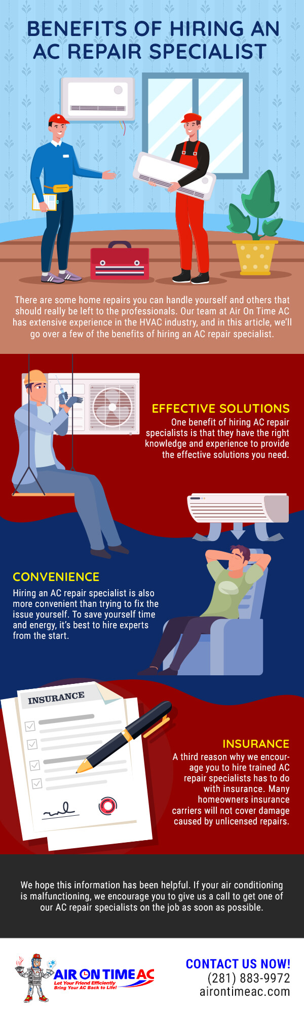 Benefits of Hiring an AC Repair Specialist